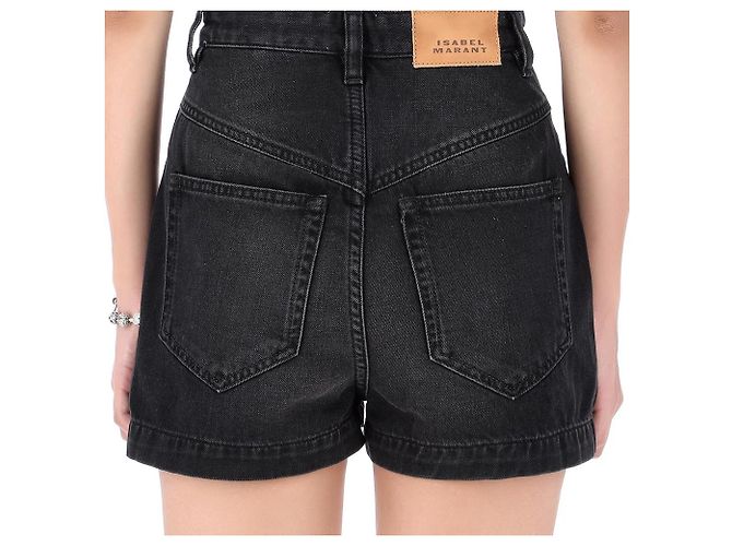 Isabel Marant Denim-Shorts Rot - Ansicht 9