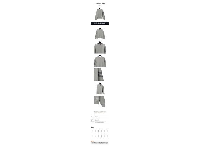 Thom Browne Herren Sweatshirt aus Baumwolle mit Rundhalsausschnitt Braun - Ansicht 2