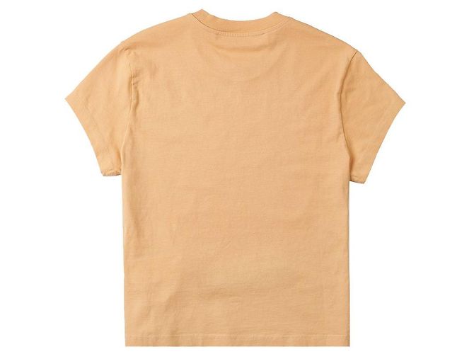 Off White Baumwoll-T-Shirt mit Logo-Print für Damen Orange - Ansicht 2