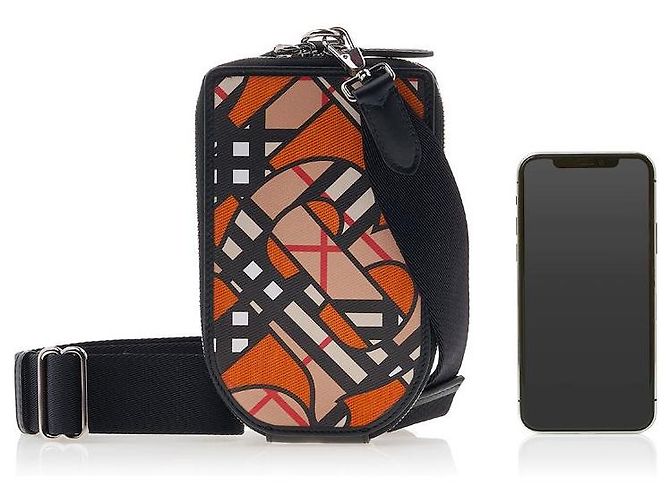 Burberry Custodia per telefono con tracolla Monogram da uomo MS PHONE CROSSBODY Multicolore - vista 6