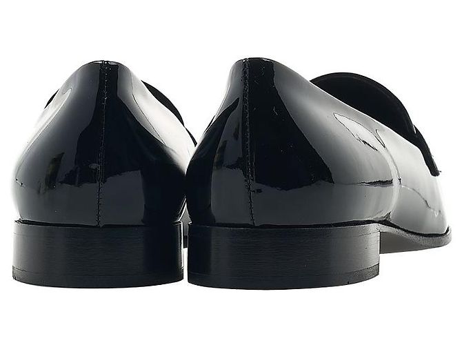 Prada Mocassini in pelle verniciata da donna Nero - vista 4