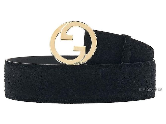 Gucci Damengürtel mit Metall-Logo Schwarz - Ansicht 2