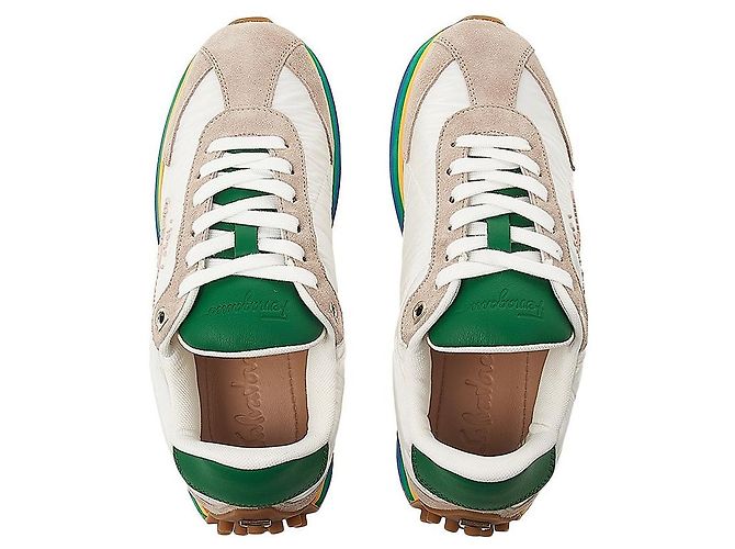 Salvatore Ferragamo Sneakers basse in nylon da uomo Multicolore - vista 6