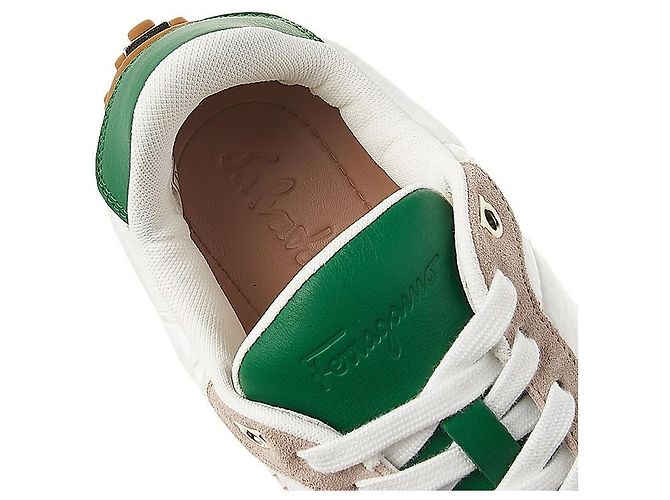 Salvatore Ferragamo Sneakers basse in nylon da uomo Multicolore - vista 7