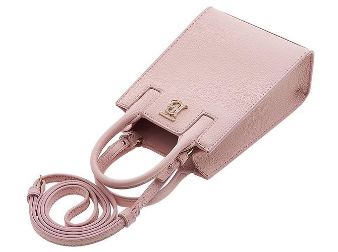 Burberry Borsa Micro Francis Phone Tote in pelle martellata Rosso - vista 4
