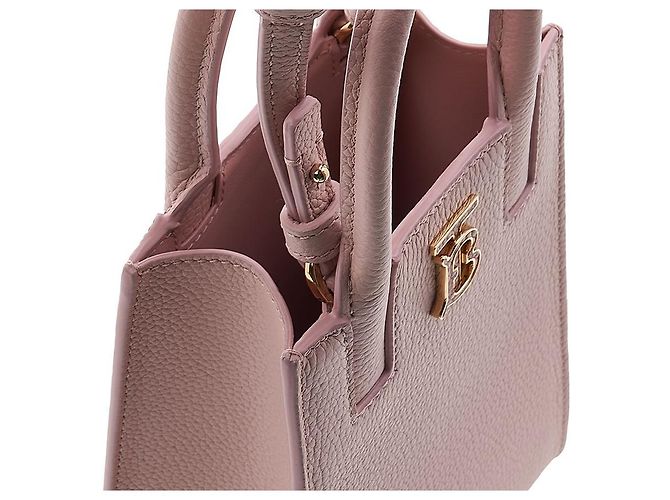 Burberry Borsa Micro Francis Phone Tote in pelle martellata Rosso - vista 9