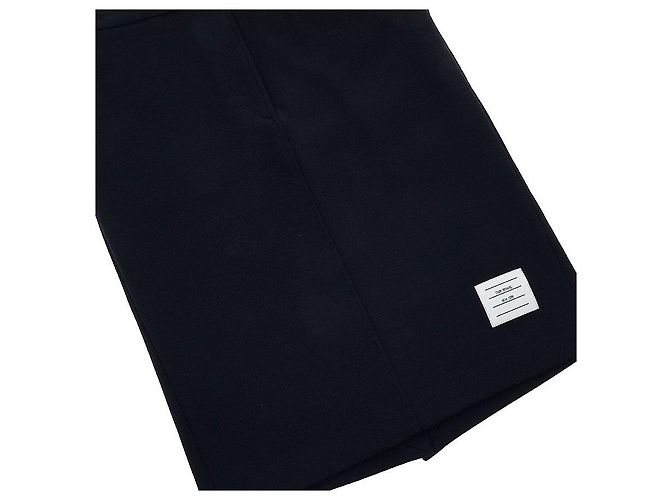 Thom Browne Falda de lana Milano Stitch para mujer Negro - vista 6