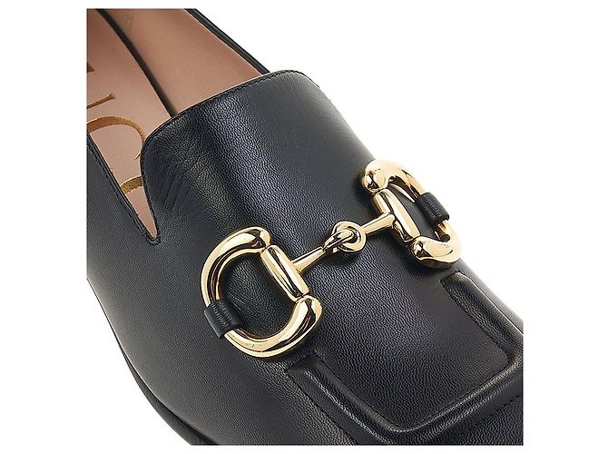 Gucci Mocassini in pelle con morsetto da donna Nero - vista 8