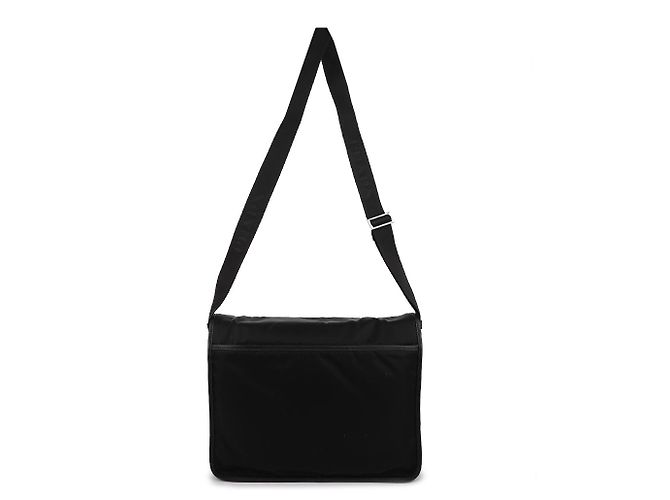 Prada Borsa tote in nylon e pelle Saffiano Nero - vista 5