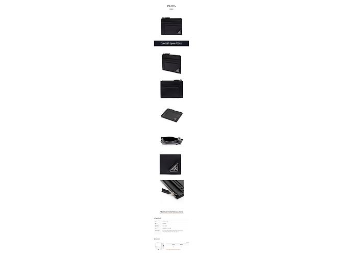 Prada Saffiano Triangle Logo Card Holder - view 3