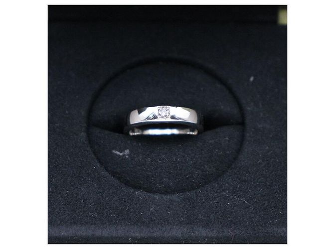 Van Cleef & Arpels Platinum Trousseau Etoile Ehering - Ansicht 2