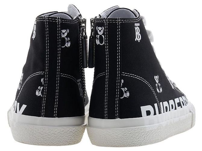 Burberry Sneaker alte monogram Teddy Bear per bambini MINI LARKHALL HT Argento - vista 4
