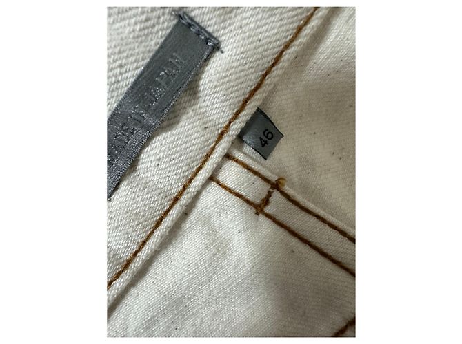Dior Denim Tears Dior Tears Carpenter Bermuda Shorts Cotton Denim White Bianco - vista 7