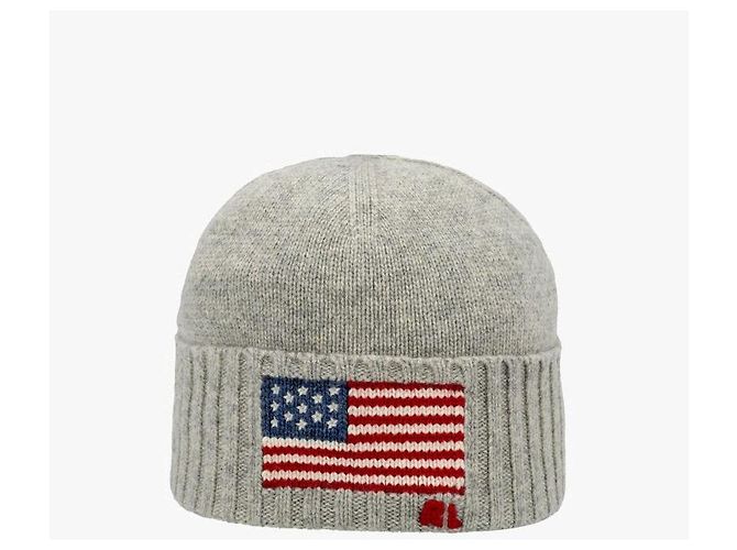 Ralph Lauren Flag Strickbeanie Mehrfarben - Ansicht 2