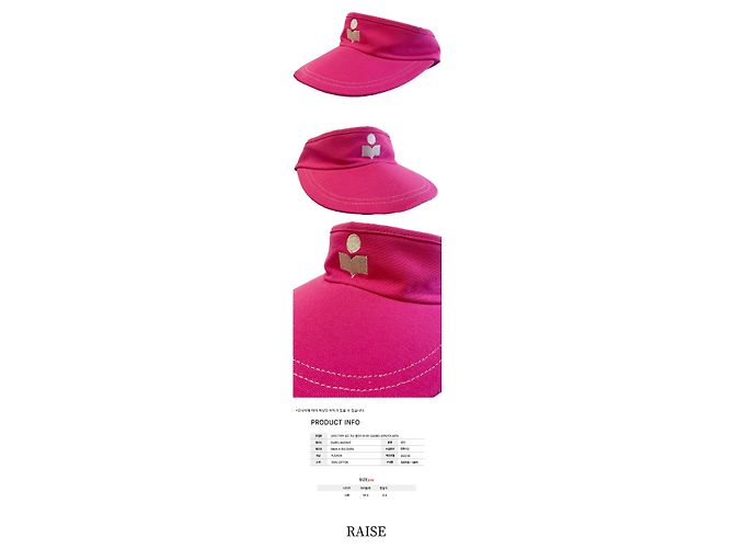 Isabel Marant Visor-Cap mit besticktem Logo Fuchsia Pink - Ansicht 2