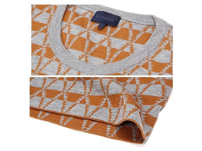 Lanvin Maglione girocollo in jacquard Multicolore - vista 12