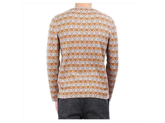 Lanvin Maglione girocollo in jacquard Multicolore - vista 3