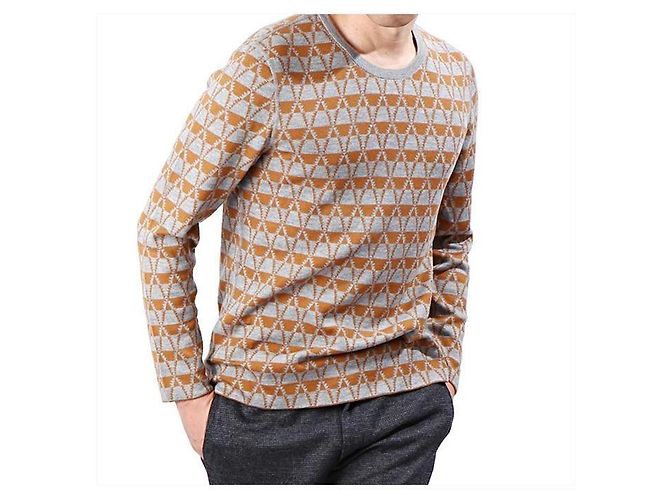 Lanvin Maglione girocollo in jacquard Multicolore - vista 9