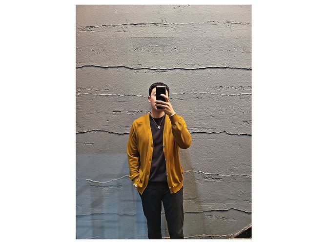 Loro Piana Kaschmir-Cardigan in Senfgelb Braun - Ansicht 3