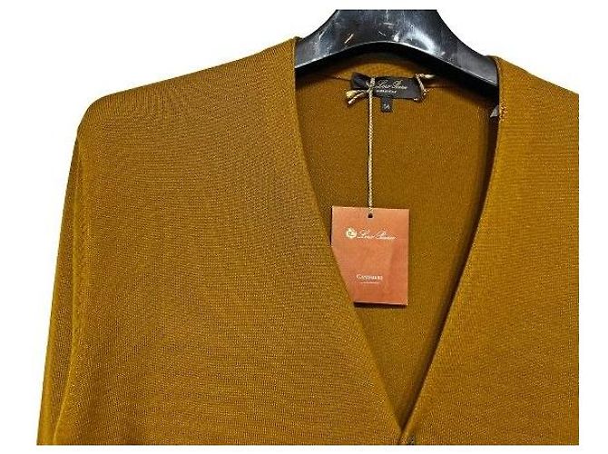 Loro Piana Kaschmir-Cardigan in Senfgelb Braun - Ansicht 4