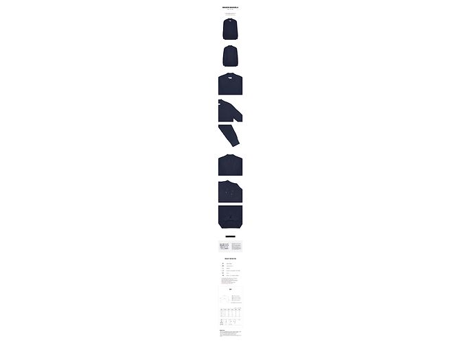 Maison Martin Margiela Wollpullover für Herren mit Rückennähten Schwarz - Ansicht 11