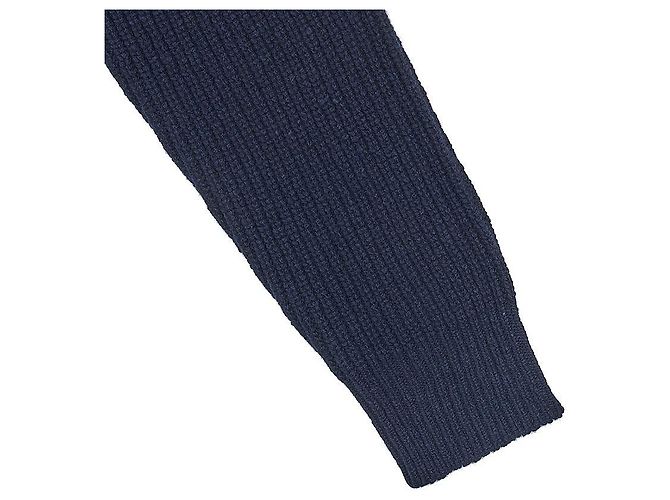 Maison Martin Margiela Wollpullover für Herren mit Rückennähten Schwarz - Ansicht 5
