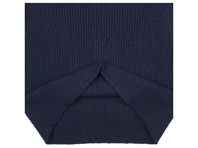 Maison Martin Margiela Wollpullover für Herren mit Rückennähten Schwarz - Ansicht 8