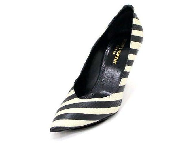 Saint Laurent Scarpe da donna con motivo pitone e righe Multicolore - vista 2