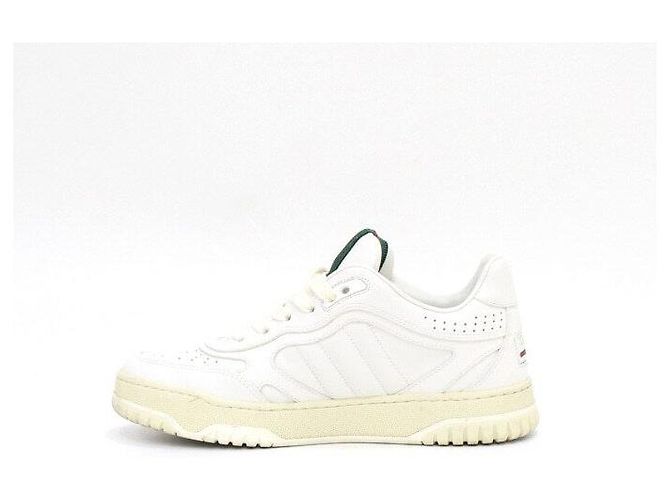 Gucci Sneakers Re-Web in pelle bianca da donna - vista 4