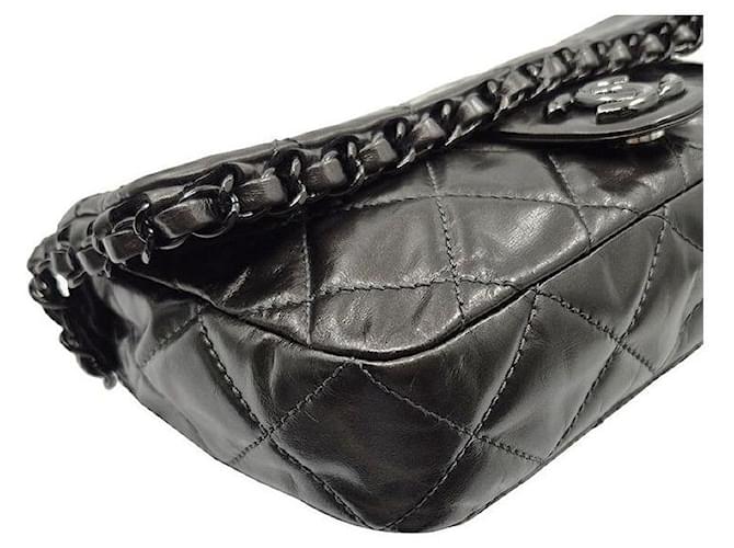 Chanel Borsa a tracolla Around Chain Marrone - vista 7