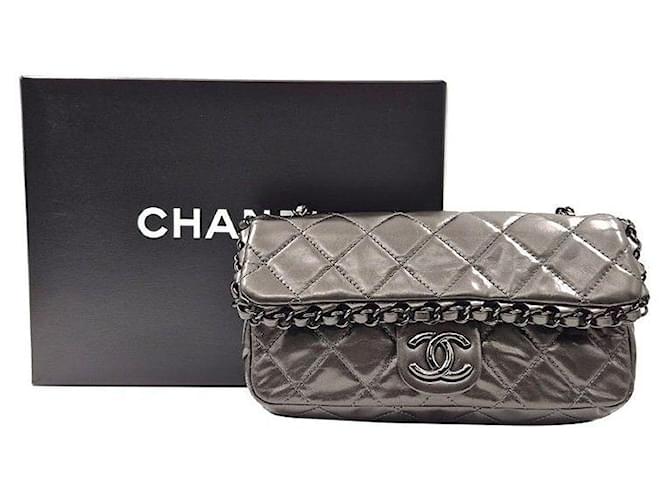 Chanel Borsa a tracolla Around Chain Marrone - vista 8