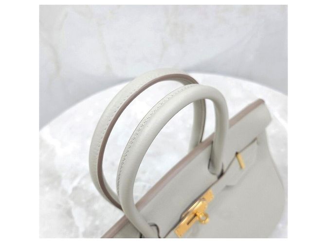 Hermès Birkin Togo Pearlgris Gold Hardware Stamp Bianco - vista 4