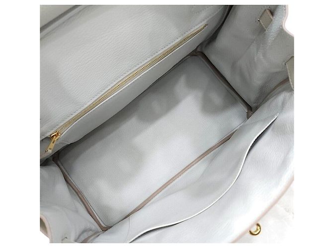 Hermès Birkin Togo Pearlgris Gold Hardware Stamp Bianco - vista 8