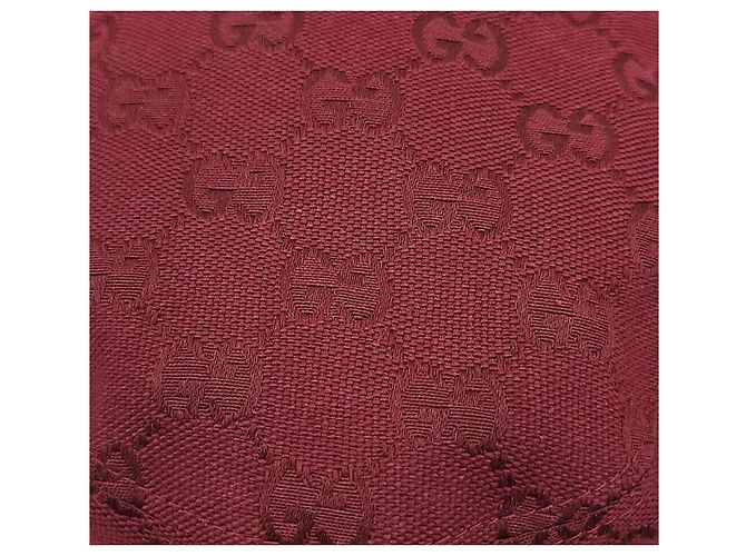 Gucci GG Monogram Bucket Hat aus Baumwolle Rot - Ansicht 5