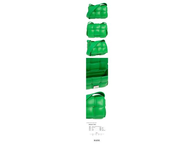 Bottega Veneta Mini Borsa Cassette Intrecciato Verde - vista 2