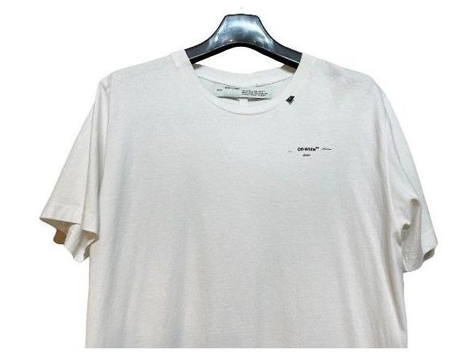 Off White Herren kurzärmelig bestickt weiß Silber - Ansicht 6