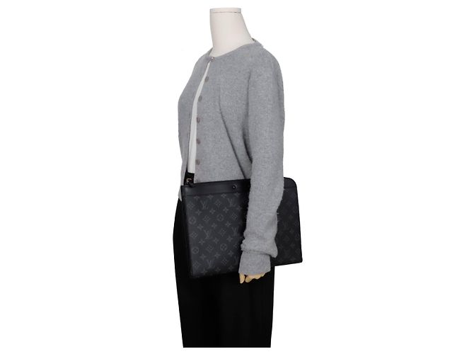Louis Vuitton Pochette Jour Clutch Nero - vista 10