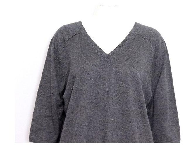 Hermès Abito scollo a V da donna in misto lana e cashmere Marrone - vista 2