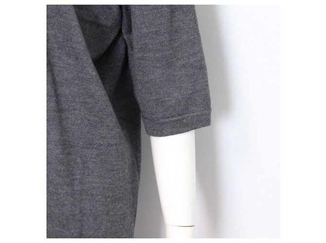 Hermès Abito scollo a V da donna in misto lana e cashmere Marrone - vista 3