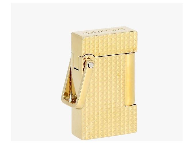 St Dupont Accendino con cordino da collo Diamond Head Black D'oro - vista 5
