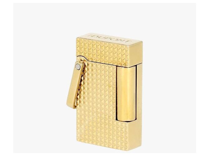 St Dupont Accendino con cordino da collo Diamond Head Black D'oro - vista 6
