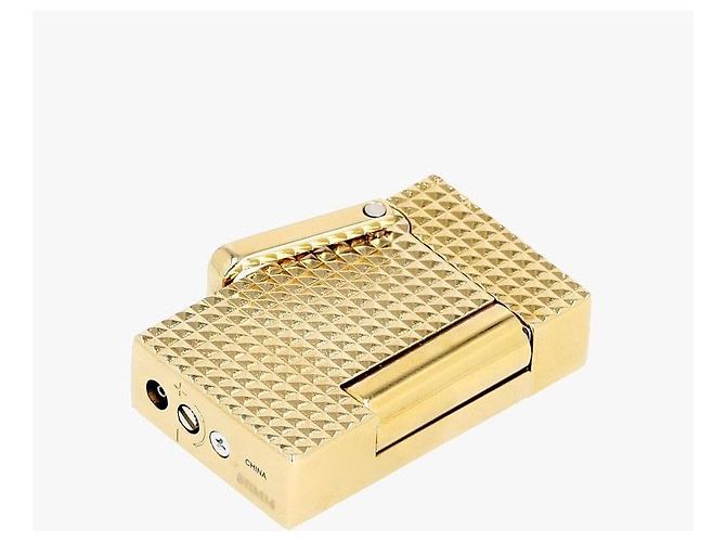 St Dupont Accendino con cordino da collo Diamond Head Black D'oro - vista 8