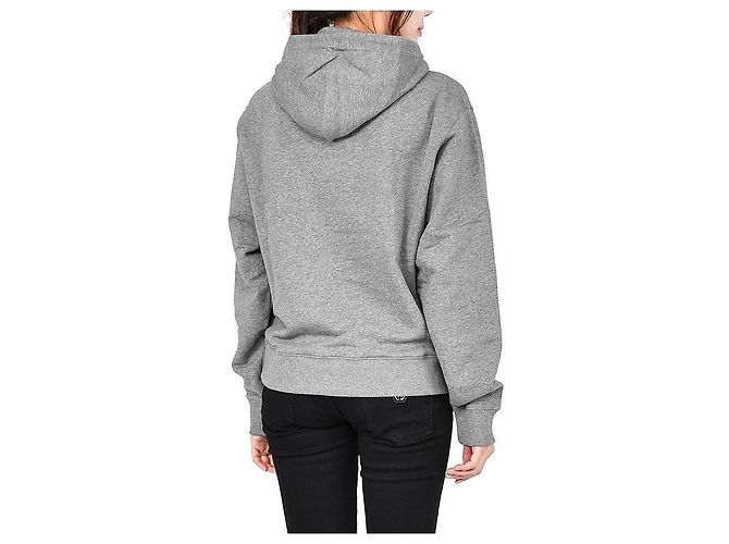 Kenzo Grauer Hoodie mit besticktem Tiger-Logo Braun - Ansicht 5