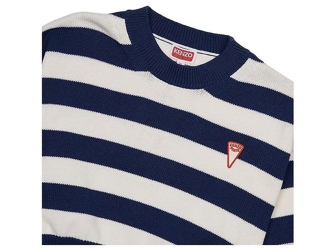 Kenzo Women's Stripe Crop Knit Black - view 3