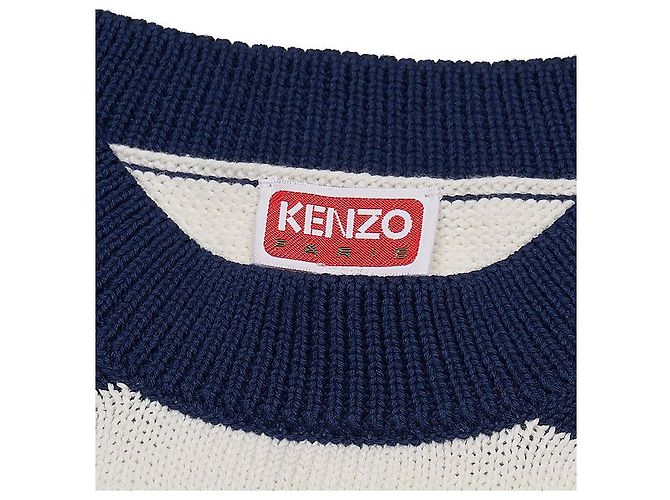 Kenzo Women's Stripe Crop Knit Black - view 4