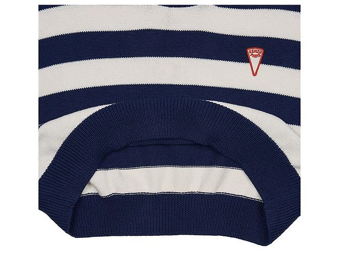 Kenzo Women's Stripe Crop Knit Black - view 7