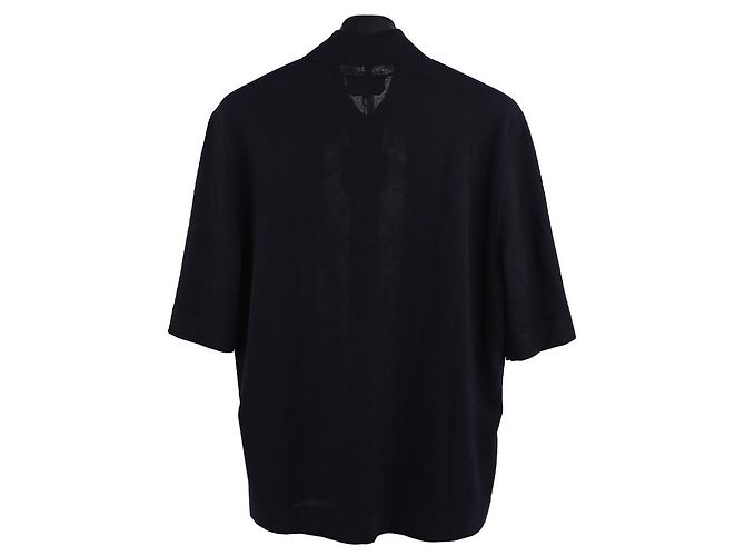Hermès Kurzarm-Strickhemd mit doppler Vorderseite Mehrfarben - Ansicht 4