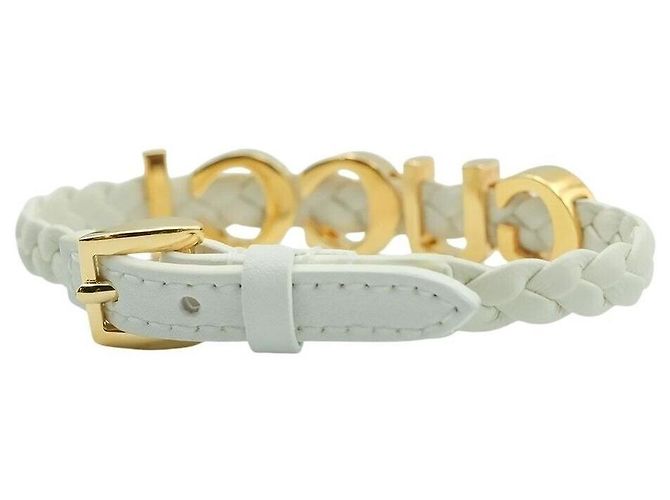 Gucci Bracciale in pelle Bianco - vista 2