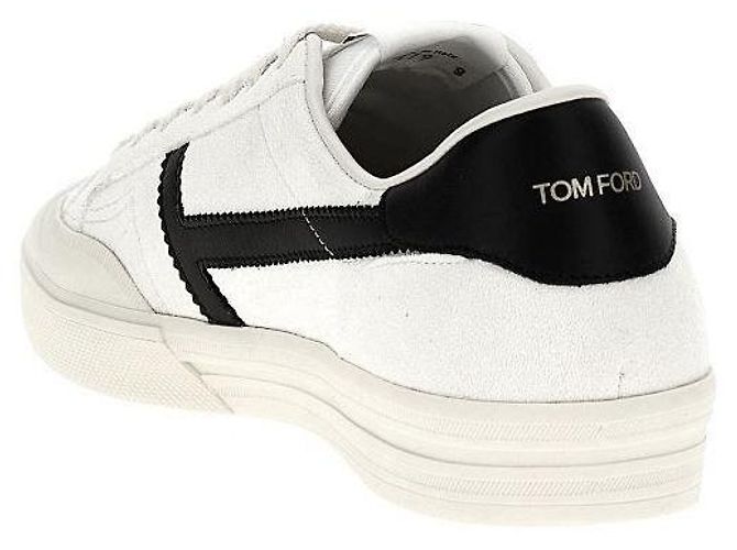 Tom Ford Sneakers Jarvis in camoscio Bianco - vista 5