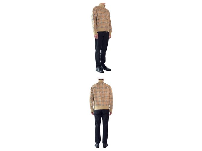 Burberry B-Zipper Track Jacket mit Jacquard-Karo Orange - Ansicht 2